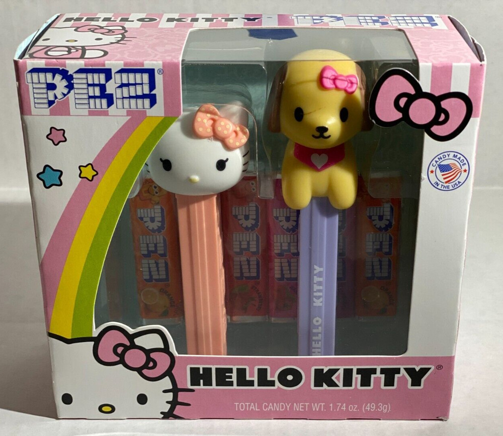 Hello Kitty and Puppy dual Pez Dispensers
